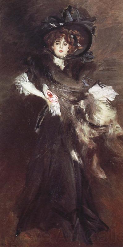 Giovanni Boldini Portrait of Mlle Lantelme Spain oil painting art